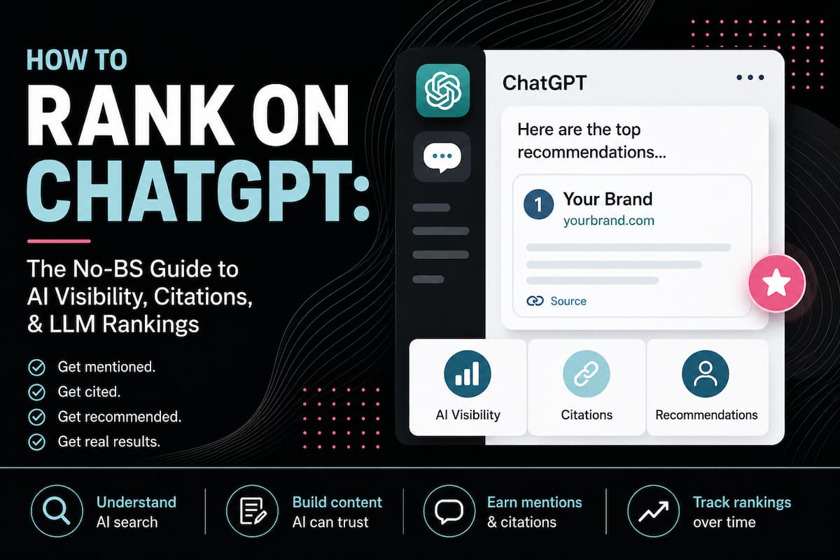 Here's how to rank on chat gpt for mentions, citations and traffic